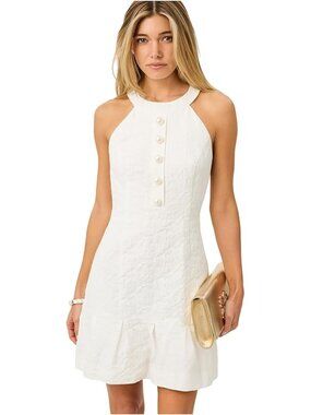 Lilly Pulitzer Drusilla Skirted Romper Size 10 Resort White NWT